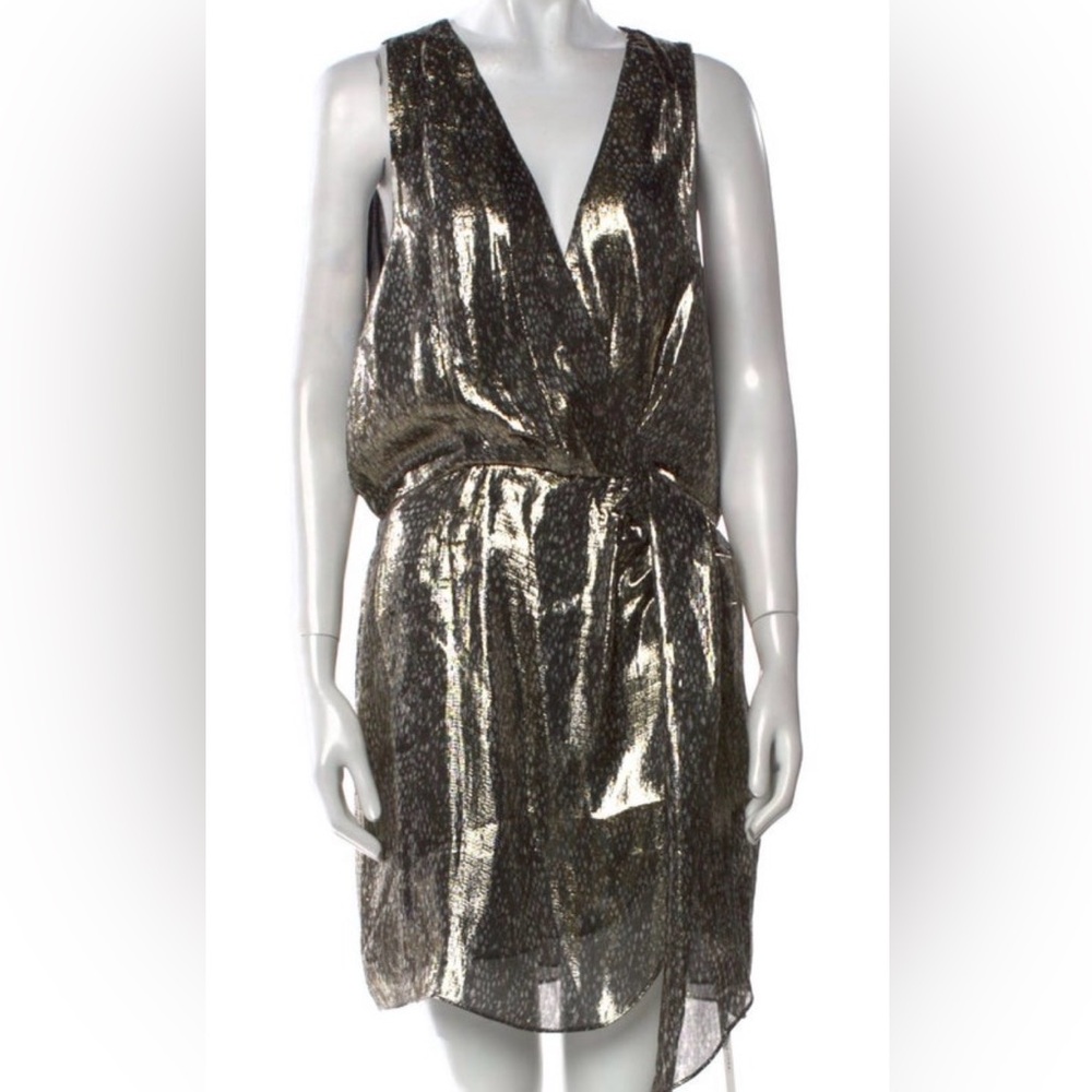 Ramy Brook XL shiny metallic dress so gorgeous! - Picture 4 of 5